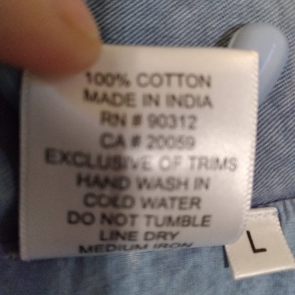 Parsley & Sage Cotton Jacket. Indigo Blue with Floral Cut Out Design - Picture 6 of 9